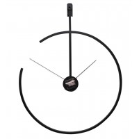 Half Ring Metal Wall Clock